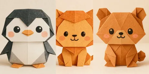 Cute Origami Kawaii Animals generated by chatgpt-image