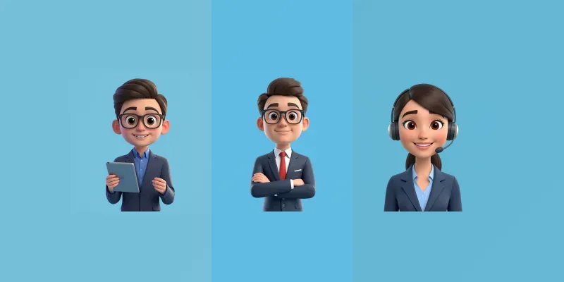 3d Tech Corporate Avatars generated by undefined