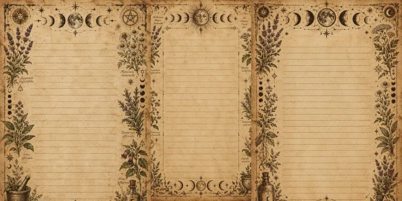 Witchy Junk Journal Papers