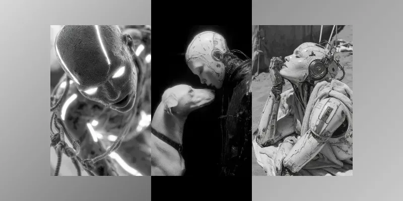 Robot Documentary Style Portraits generated by undefined