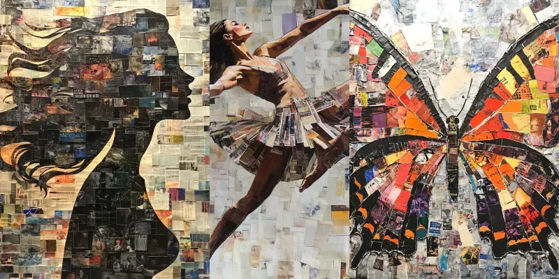 Newspaper Collage Makers generated by undefined