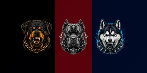 Fierce Guard Dog Tattoo Vector Art generated by chatgpt-image