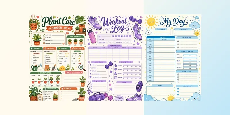 Cute Organizational Planner Templates generated by undefined