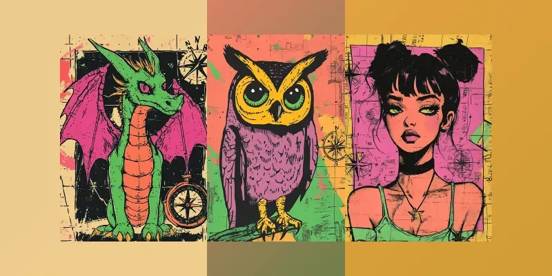 Vintage Bold Drawings Generator App | PromptBase