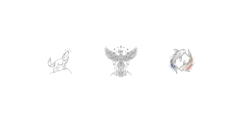 Minimalist Line Art Tattoo Designs generated by undefined