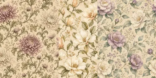 Vintage Watercolor Botanical Patterns generated by chatgpt-image