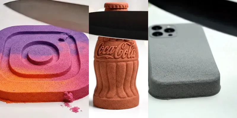 Kinetic Sand Cutting ASMR Videos generated by undefined