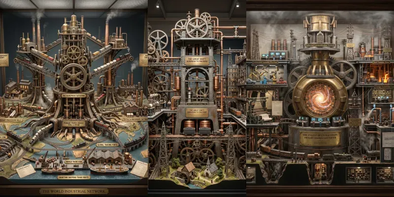Industrial Megastructure Dioramas generated by undefined