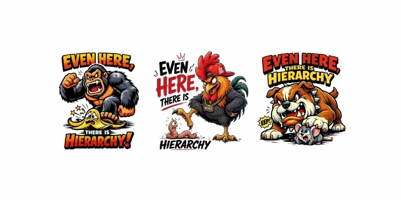 Savage Cartoon Dominance Tshirt Designs generated by undefined