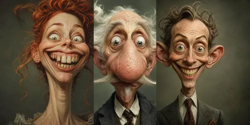 Whimsical Grotesque Portraits generated by undefined