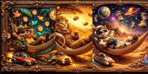 Dream Escape No Plan Fantasy Scene Art generated by chatgpt-image