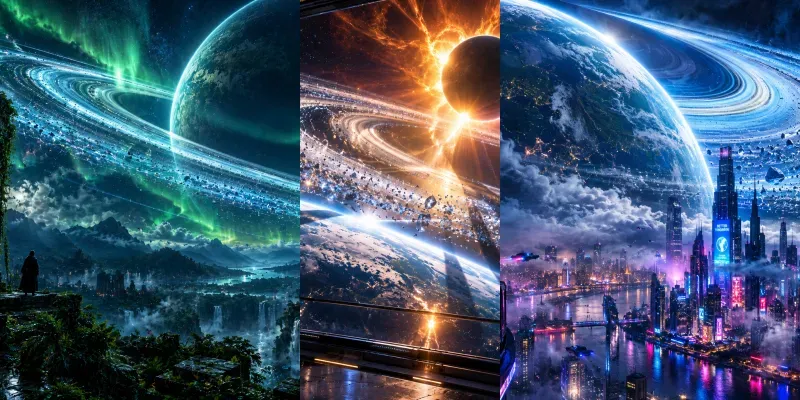 Saturnian Earth Scapes