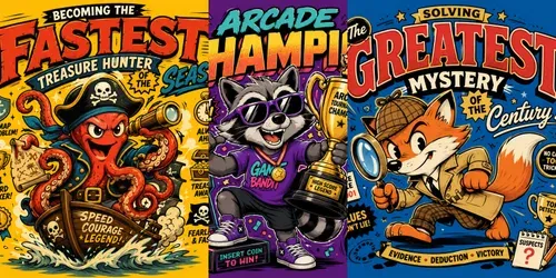 Retro Mascot Champion Makers generated by chatgpt-image
