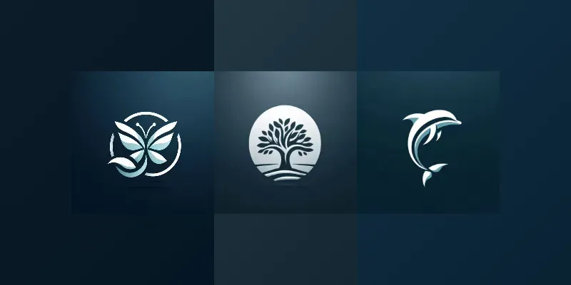 Elegant Nature Inspired Vector Logos generated by undefined