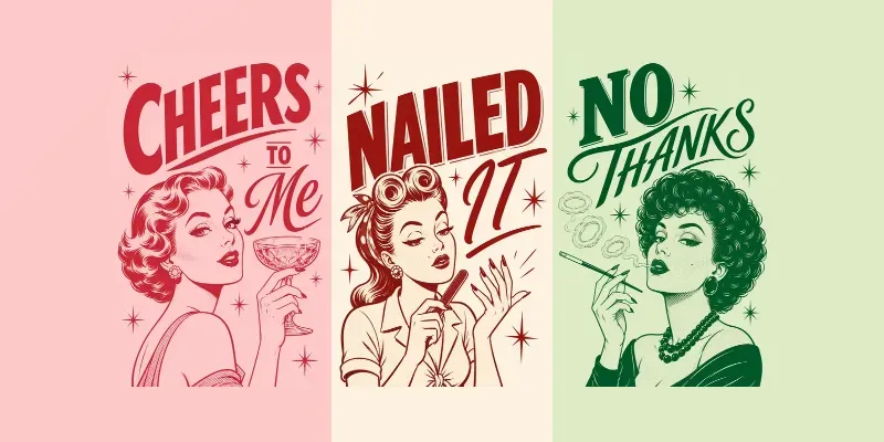 Retro Sassy Pop Art Posters generated by undefined