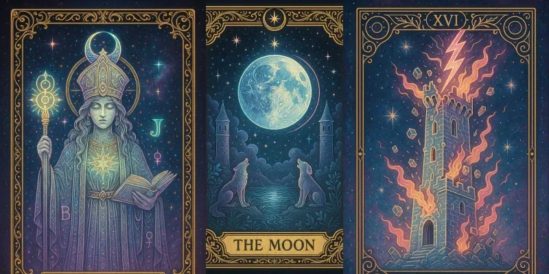 Futuristic Tarot Cards generated by undefined