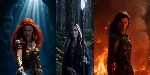 Cinematic Fantasy Character Videos generated by grok-video