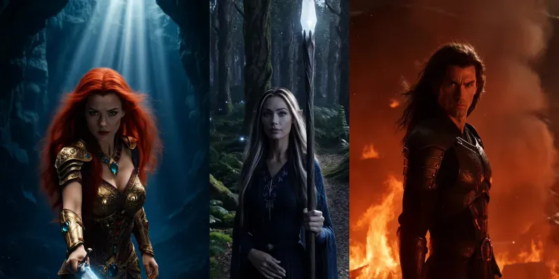 Cinematic Fantasy Character Videos generated by undefined