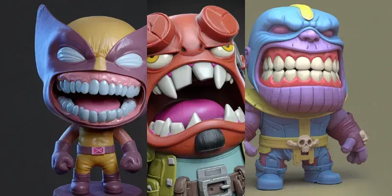 Chibi Cute Horror Figurines generated by undefined