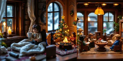 Cozy Lego Miniature World 7 Cinematics generated by flux