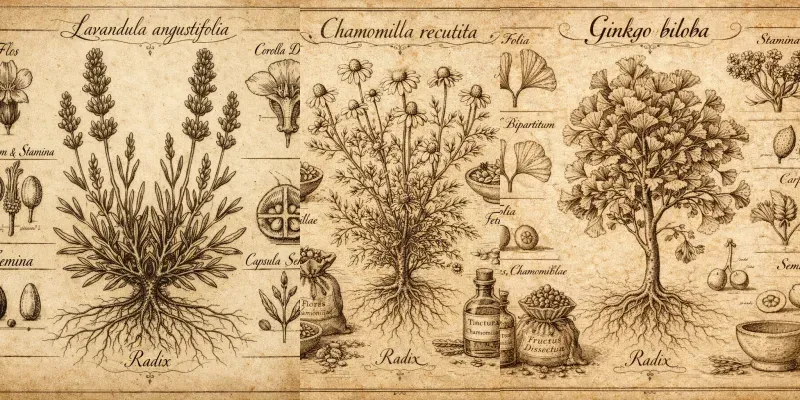 Vintage Herbal Botanical Illustrations generated by undefined