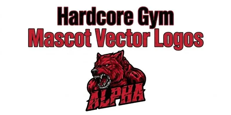 Hardcore Gym Mascot Vector Logos generated by undefined