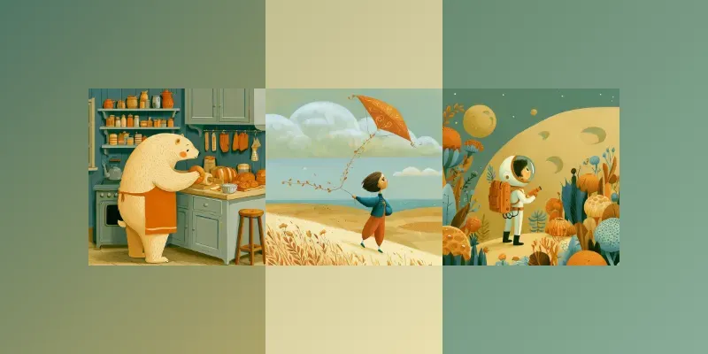 Cozy Whimsical Storybook Scenes generated by undefined