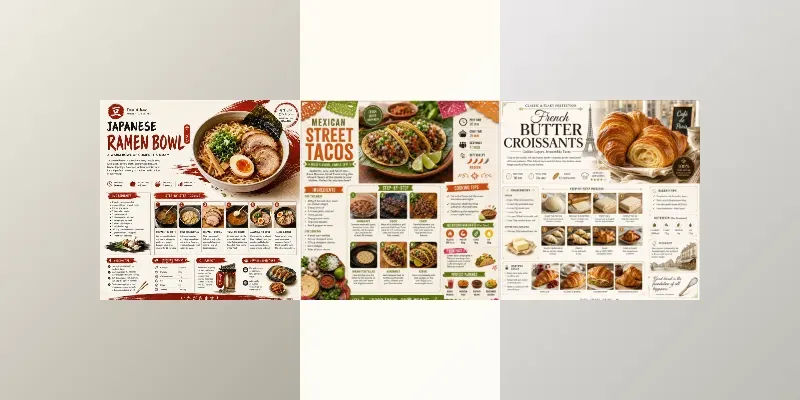 Premium Food Infographic Posters generated by undefined