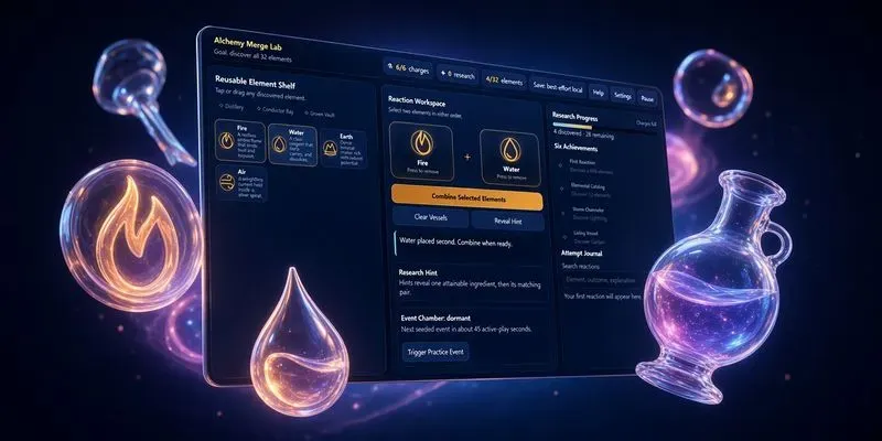 Alchemy Merge Lab Game Builder