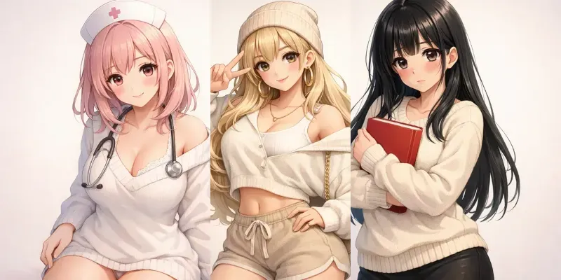 Anime Waifu Characters generated by undefined