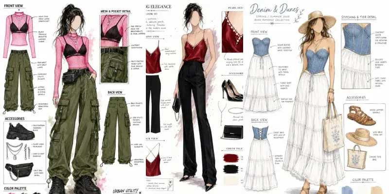 Fashion Design Concept Boards generated by undefined
