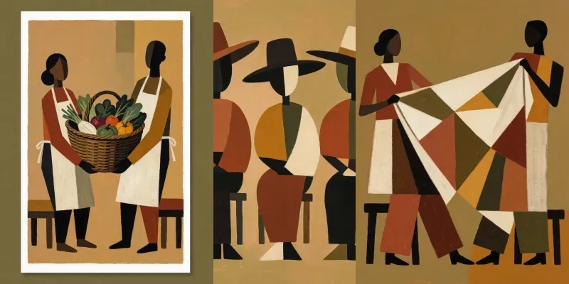 Contemporary Folk Art Print Generator