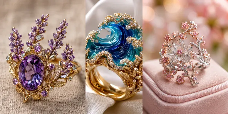 Luxury Natureinspired Artisan Rings generated by undefined