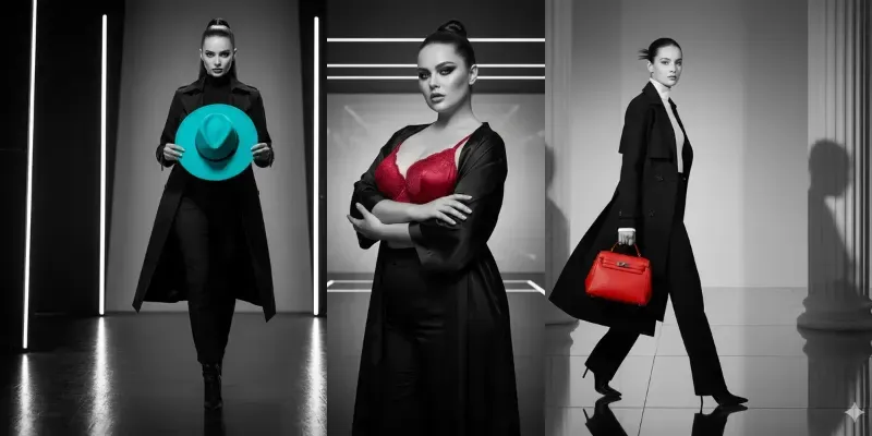 Monochrome Fashion Product Mockups generated by undefined