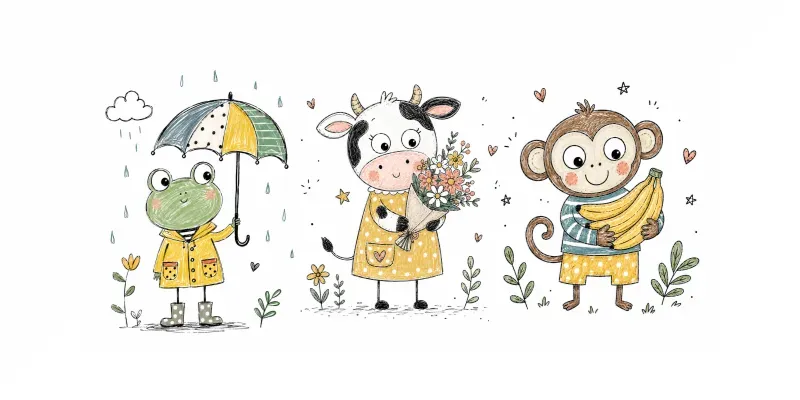 Scandinavian Nursery Doodles generated by undefined