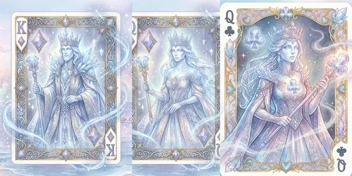 Dreamy Crystal Glow Cards generated by gemini-image