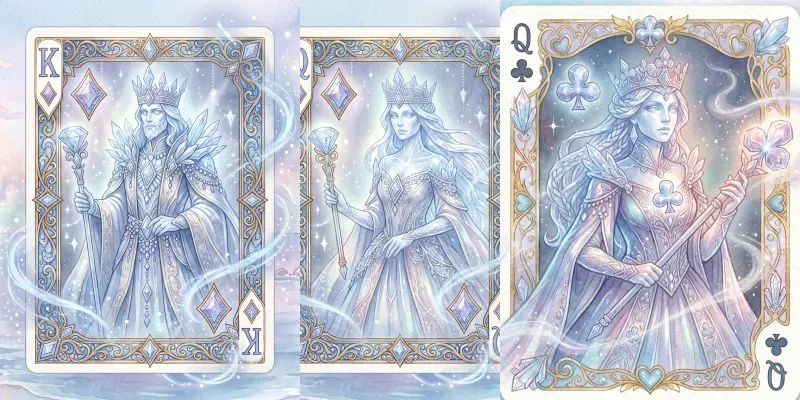 Dreamy Crystal Glow Cards generated by undefined