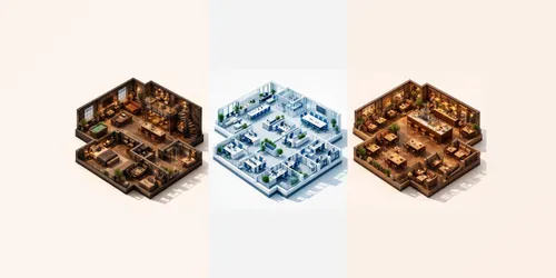 Premium 3D Isometric Floor Plans generated by chatgpt-image