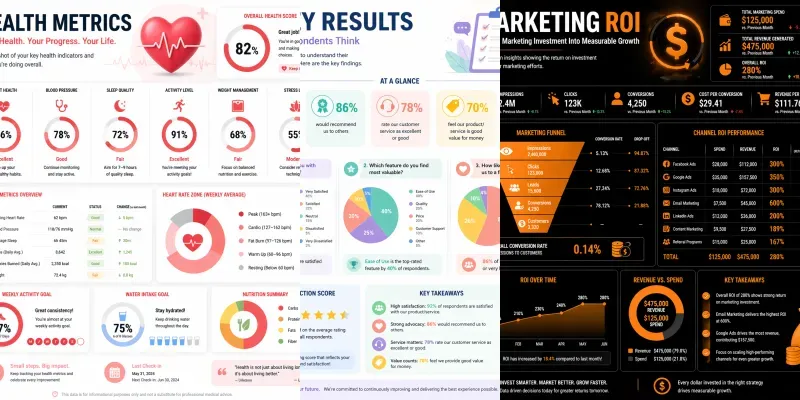 Custom Data Visualization Infographics generated by undefined