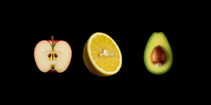 Cut Fruits Minimalist Focus generated by undefined