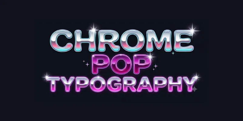 Chrome Pop Typographies generated by undefined