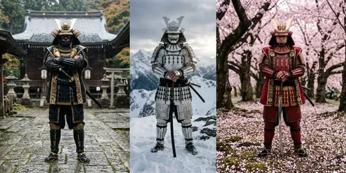 Epic Samurai Portrait Generator generated by gemini-image