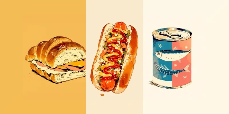 Naive Food Poster Illustration Generator generated by undefined