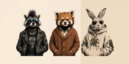 Anthropomorphic Animal Portraits generated by chatgpt-image