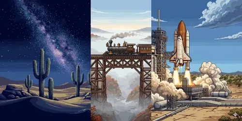 Print Ready Universal Pixel Art generated by gemini-image