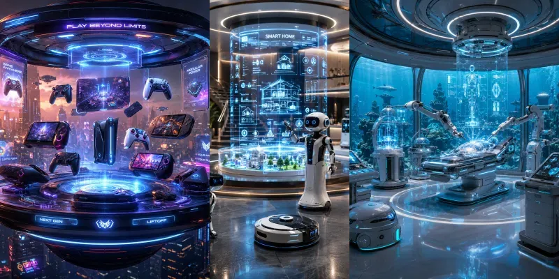 Neon Future Tech Concepts generated by undefined