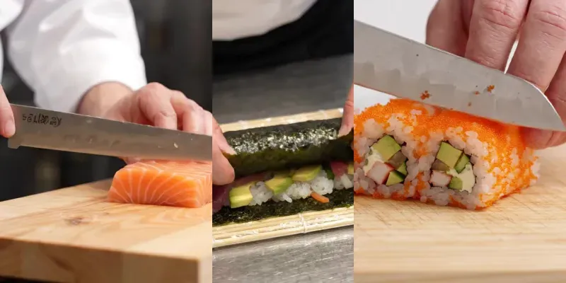 Modern Sushi Roll Making Videos generated by undefined
