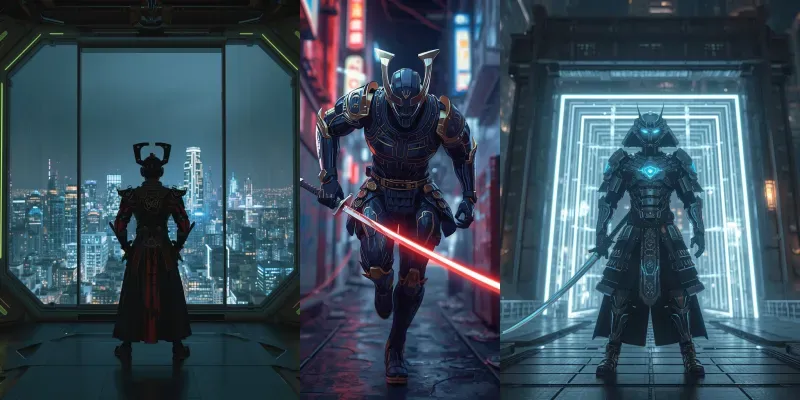 Cyberpunk Anime Samurai Bundles