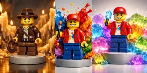 Surreal Microworld Minifigures generated by chatgpt-image