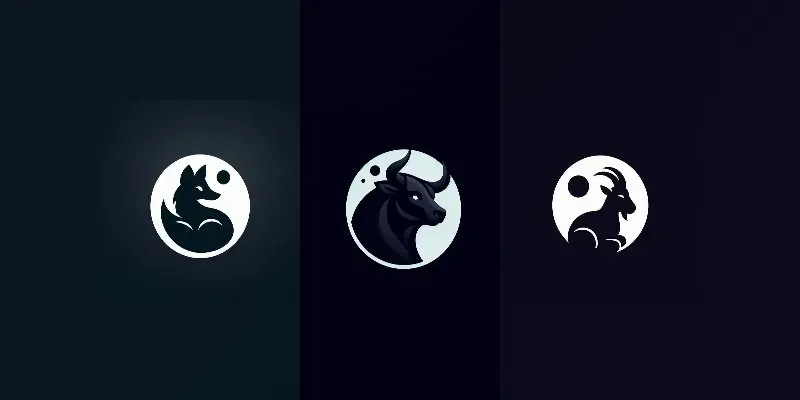 Mysterious Dark Animals Logos generated by undefined